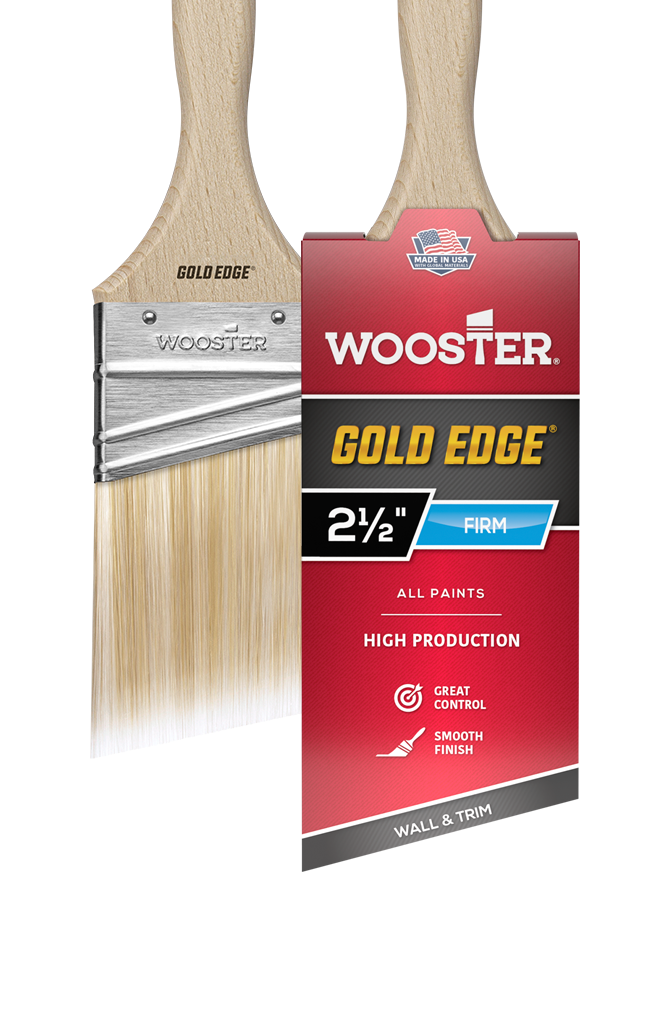 Wooster Genuine Gold Edge Variety 12 Sets of 3-Pack Variety Paintbrushes #5239-12PK