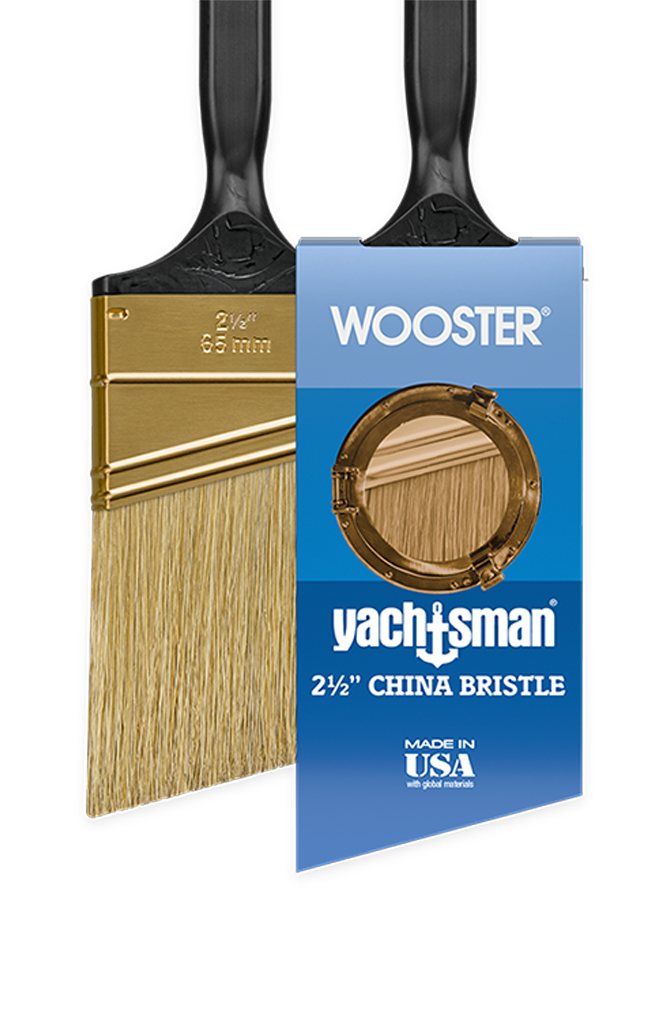 WOOSTER, Yachtsman 4in White China Varnish Brush - 43AF52