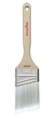 WOOSTER Paint Brush Set: Angle Sash Brush, 1 1/2 in/1 in/2 in, Synthetic,  Polyester, 3 PK